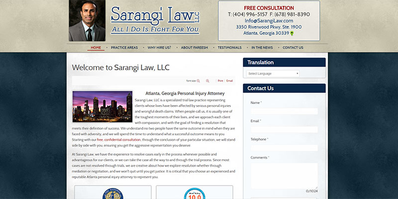 Sarangi Law - Atlanta, Georgia, USA